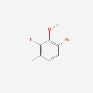 molecular formula C9H8BrFO B13715900 1-Bromo-3-fluoro-2-methoxy-4-vinylbenzene 