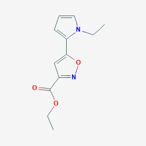 Ethyl 5-(1-Ethyl-2-pyrrolyl)isoxazole-3-carboxylate