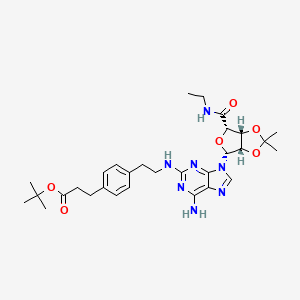 2-[[4-[2-(tert-Butoxycarbonyl)ethyl]phenylethyl]amino]2',3'-O-isopropylideneadenosine-5'-N-ethylcarboxamide