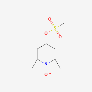 molecular formula C10H20NO4S B13715960 2,2,6,6-Tetramethyl-4-(methylsulfonyloxy)-1-piperidinooxy, free radical 