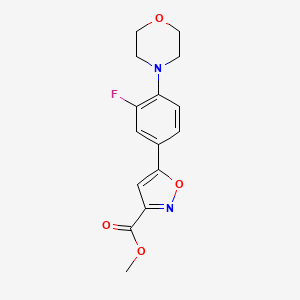 Methyl 5-(3-Fluoro-4-morpholinophenyl)isoxazole-3-carboxylate