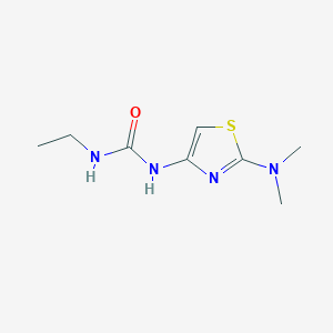 molecular formula C8H14N4OS B13715975 1-(2-(Dimethylamino)thiazol-4-yl)-3-ethylurea 