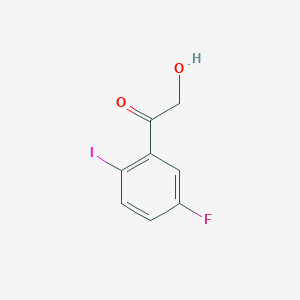 molecular formula C8H6FIO2 B13715993 5'-Fluoro-2'-iodo-2-hydroxyacetophenone 