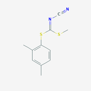 molecular formula C11H12N2S2 B13715995 Methyl (2,4-dimethylphenyl) cyanocarbonimido-dithioate 