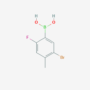 molecular formula C7H7BBrFO2 B1371602 5-Bromo-2-fluoro-4-methylphenylboronic acid CAS No. 957061-14-2