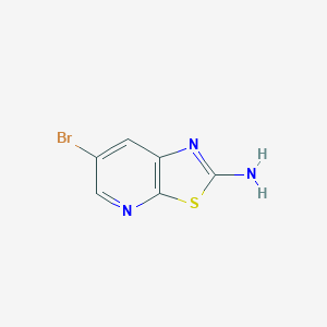molecular formula C6H4BrN3S B1371603 2-Amino-6-bromothiazolo[5,4-b]pyridine CAS No. 1160791-13-8