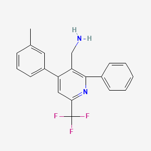 3-Aminomethyl-2-phenyl-4-(m-tolyl)-6-(trifluoromethyl)pyridine