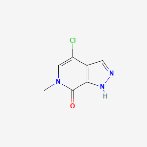 4-Chloro-6-methyl-1H-pyrazolo[3,4-c]pyridin-7(6H)-one