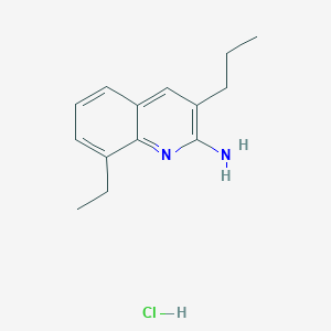 2-Amino-8-ethyl-3-propylquinoline hydrochloride