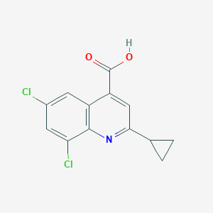 6,8-Dichloro-2-cyclopropylquinoline-4-carboxylic acid