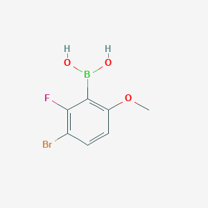 molecular formula C7H7BBrFO3 B1371609 (3-Bromo-2-fluoro-6-methoxyphenyl)boronic acid CAS No. 1309980-91-3