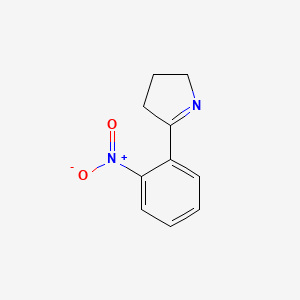 molecular formula C10H10N2O2 B13716100 5-(2-Nitrophenyl)-3,4-dihydro-2H-pyrrole 