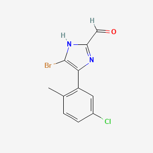 5-Bromo-4-(5-chloro-2-methylphenyl)imidazole-2-carbaldehyde