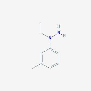 molecular formula C9H14N2 B1371612 1-Ethyl-1-(m-tolyl)hydrazine CAS No. 99717-68-7