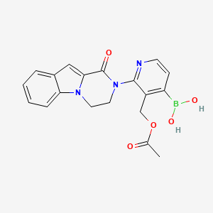 (3-(Acetoxymethyl)-2-(1-oxo-3,4-dihydropyrazino[1,2-a]indol-2(1H)-yl)pyridin-4-yl)boronic acid