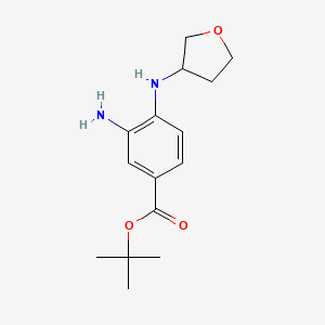 tert-Butyl 3-amino-4-((tetrahydrofuran-3-yl)amino)benzoate