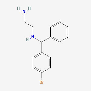 molecular formula C15H17BrN2 B1371614 N-[(4-bromophenyl)(phenyl)methyl]ethane-1,2-diamine CAS No. 1000575-56-3