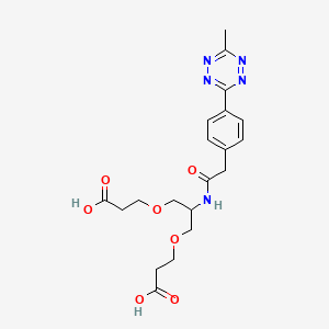 Methyltetrazine-amido-bis-(carboxyethoxymethyl)-methane