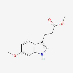 molecular formula C13H15NO3 B13716149 Methyl 3-(6-Methoxy-3-indolyl)propanoate 