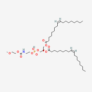 [(2R)-3-[hydroxy-[2-(2-methoxyethoxycarbonylamino)ethoxy]phosphoryl]oxy-2-[(Z)-octadec-9-enoyl]oxypropyl] (Z)-octadec-9-enoate