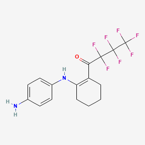 1-[2-(4-Aminoanilino)cyclohexen-1-yl]-2,2,3,3,4,4,4-heptafluoro-butan-1-one