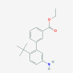 5'-Amino-2'-tert-butyl-biphenyl-3-carboxylic acid ethyl ester