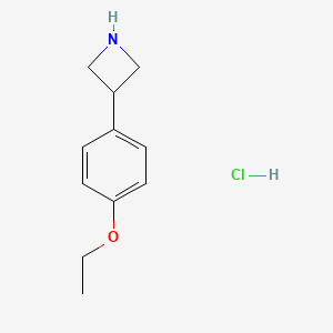 molecular formula C11H16ClNO B13716213 3-(4-Ethoxyphenyl)azetidine Hydrochloride 