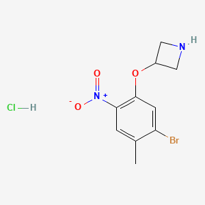 3-(5-Bromo-4-methyl-2-nitrophenoxy)azetidine hydrochloride