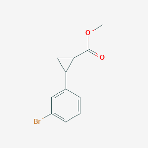 Methyl 2-(3-bromophenyl)cyclopropane-1-carboxylate