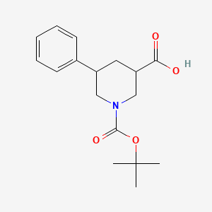 B1371626 1-(Tert-butoxycarbonyl)-5-phenylpiperidine-3-carboxylic acid CAS No. 885274-99-7