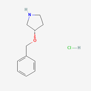 molecular formula C11H16ClNO B1371627 (s)-3-Benzyloxy-pyrrolidine hydrochloride CAS No. 931409-74-4