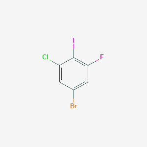 molecular formula C6H2BrClFI B1371629 5-Bromo-1-chloro-3-fluoro-2-iodobenzene CAS No. 83027-73-0