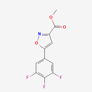 molecular formula C11H6F3NO3 B13716315 Methyl 5-(3,4,5-Trifluorophenyl)isoxazole-3-carboxylate 