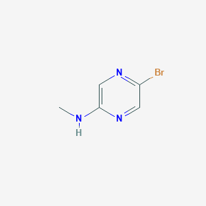 molecular formula C5H6BrN3 B1371637 5-溴-N-甲基吡嗪-2-胺 CAS No. 446286-92-6