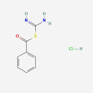 molecular formula C8H9ClN2OS B1371643 Benzoyl imidothiocarbamate hydrochloride CAS No. 36029-56-8