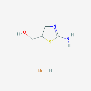 molecular formula C4H9BrN2OS B1371651 (2-Amino-4,5-dihydro-thiazol-5-yl)-methanol hydrobromide CAS No. 35525-88-3