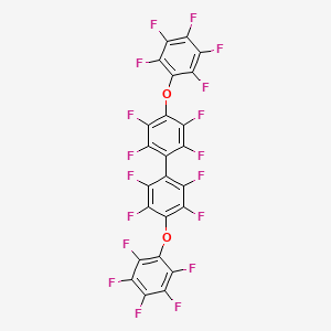 molecular formula C24F18O2 B1371657 Perfluoro(4,4'-diphenoxybiphenyl) CAS No. 14055-56-2
