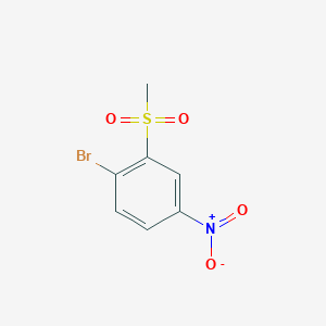 molecular formula C7H6BrNO4S B1371661 1-Bromo-2-methanesulfonyl-4-nitrobenzene CAS No. 1048916-38-6
