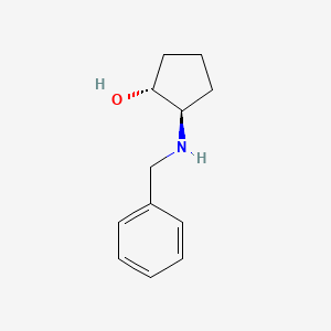 molecular formula C12H17NO B1371664 (1R,2R)-2-(Benzylamino)cyclopentanol CAS No. 1033605-25-2