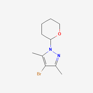 molecular formula C10H15BrN2O B1371676 4-溴-3,5-二甲基-1-(四氢吡喃-2-基)吡唑 CAS No. 1187385-69-8