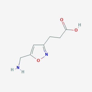 molecular formula C7H10N2O3 B137168 5-Aminomethylisoxazole-3-propionic acid CAS No. 138741-63-6