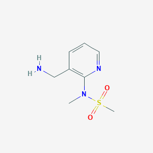 molecular formula C8H13N3O2S B1371681 N-(3-(aminomethyl)pyridin-2-yl)-N-methylmethanesulfonamide CAS No. 939791-42-1