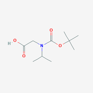 molecular formula C10H19NO4 B137169 N-叔丁氧羰基-N-异丙氨基乙酸 CAS No. 154509-63-4