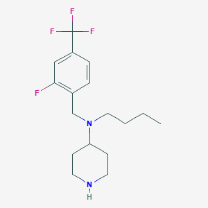 N-butyl-N-(2-fluoro-4-(trifluoromethyl)benzyl)piperidin-4-amine