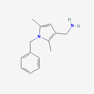 molecular formula C14H18N2 B1371692 (1-Benzyl-2,5-dimethylpyrrol-3-yl)methanamine CAS No. 1177271-09-8