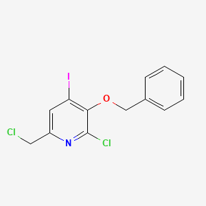 molecular formula C13H10Cl2INO B1371694 3-(Benzyloxy)-2-chloro-6-(chloromethyl)-4-iodopyridine CAS No. 1192263-74-3