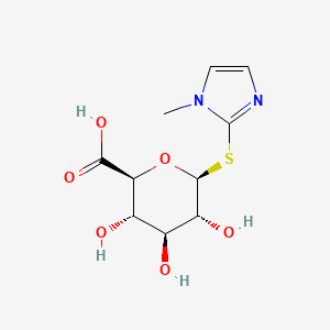 molecular formula C10H14N2O6S B13716950 (2S,3S,4S,5R,6S)-3,4,5-trihydroxy-6-(1-methylimidazol-2-yl)sulfanyloxane-2-carboxylic acid 