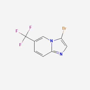 molecular formula C8H4BrF3N2 B1371698 3-Bromo-6-(trifluoromethyl)imidazo[1,2-a]pyridine CAS No. 1146615-86-2
