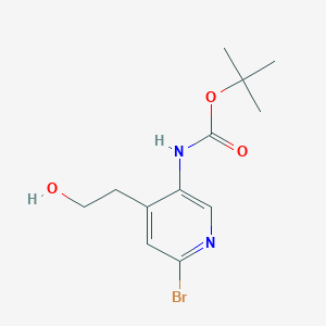 2-[5-(Boc-amino)-2-bromo-4-pyridyl]ethanol