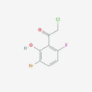 3'-Bromo-6'-fluoro-2'-hydroxyphenacyl chloride